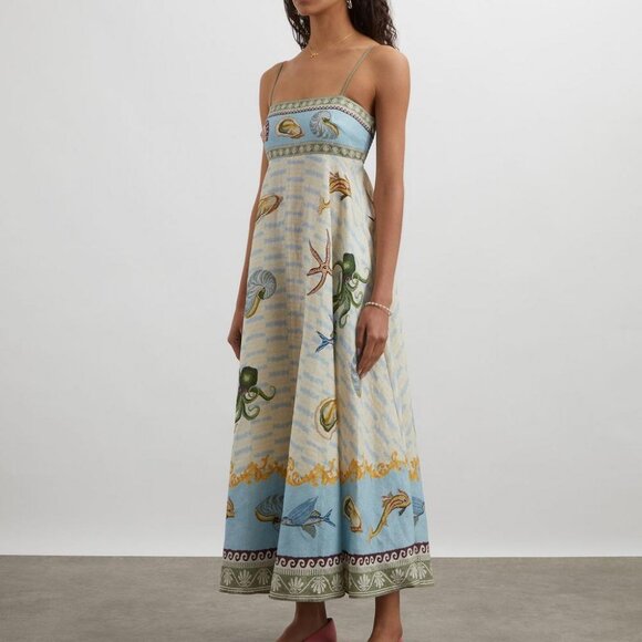 ALEMAIS bath house printed maxi dress - multicoloured - Picture 3 of 10